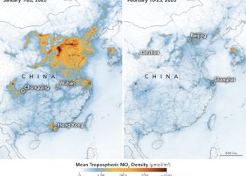 Airborne Nitrogen Dioxide in China 1200x908 1