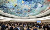 Откриване на основната годишна сесия на Съвета на ООН за правата на човека на 24 февруари 2020 г. в Женева. (Снимка от Fabrice COFFRINI / AFP)