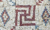UNE Mosaic swastika in excavated Byzantine Church in Shavei Tzion Israel 657x447 1 1
