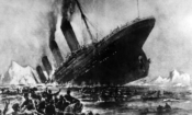 Недатирано изображение на корабокрушението на британския луксозен лайнер „Титаник“ край бреговете на Нова Скотия на 14 април 1912 г., по време на първото му и единствено презокеанско пътешествие (OFF/AFP via Getty Images)
