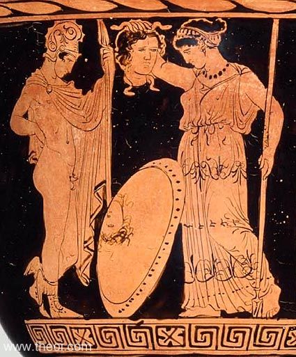 7 Athena receives the head of Medusa