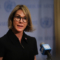 Ню Йорк, 12 септември: Новата посланичка на САЩ към ООН, Кели Крафт, говори с журналисти в централа на ООН. Крафт замести на поста Ники Хейли   (снимка: Спенсър Плат /Getty Images)
