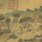 "Нагоре по реката по времето на Цинмин“ от династията Мин - рисуван свитък, изобразяващ младоженец, който отива в дома на булката, за да я придружи до сватбената церемония