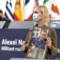 Дъщерята на Алексей Навални Дария Навалная държи снимка на баща си в пленарната зала на Европейския парламент (снимка: https://www.europarl.europa.eu/)