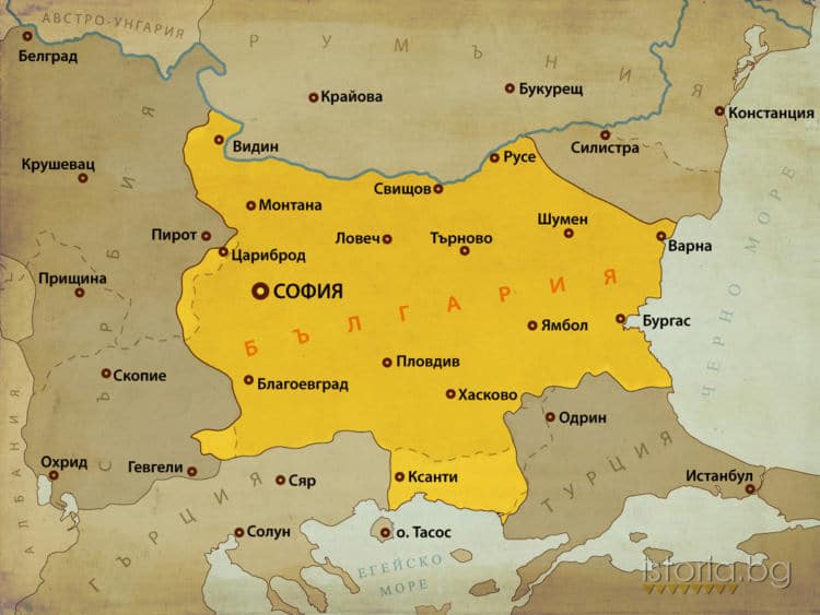 karta bulgaria bukureshtski dogovor