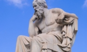 "Сократ", 1880 г., автор Леонидас Дросис. Атинската научна академия. (снимка: C. Месиер)