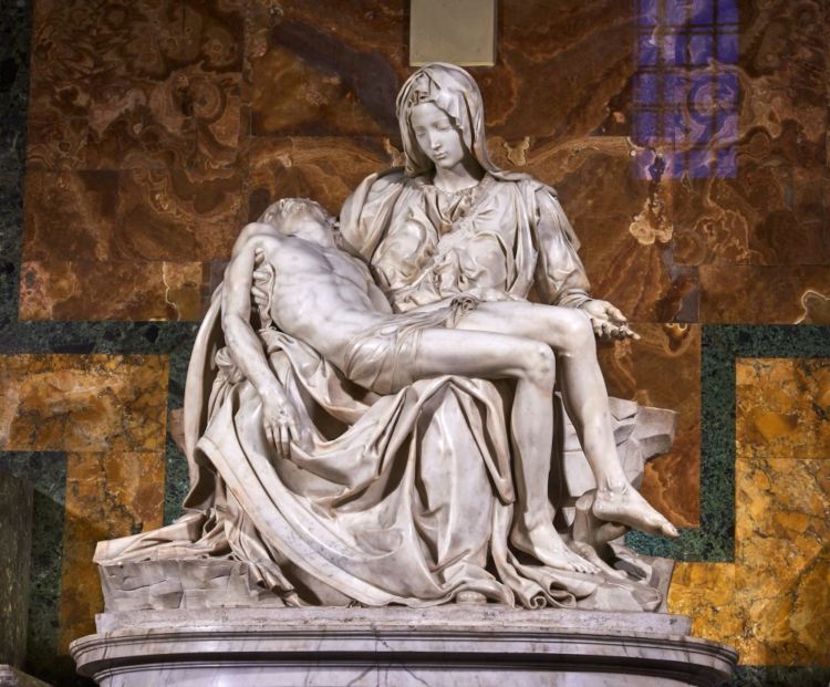 Пиета на Микеланджело, Базиликата "Свети Петър", Ватикана (публична снимка)