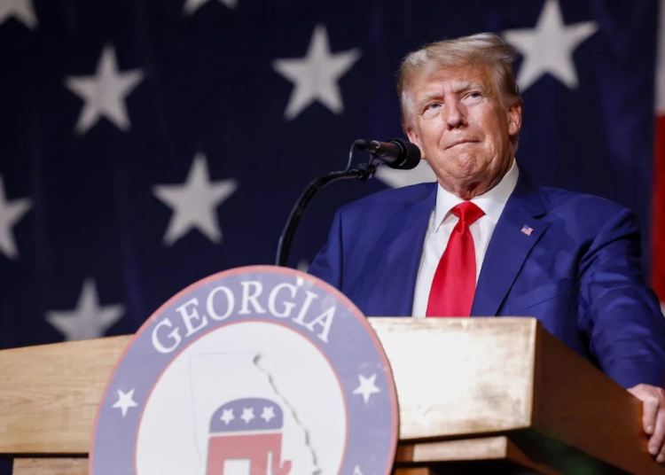 Поредните обвинения срещу Доналд Тръмп може да се окажат благословия или проклятие 1 Доналд Тръмп произнася реч по време на Конвенцията на Републиканската партия на щата Джорджия в Columbus Convention and Trade Center, в Кълъмбъс, щата Джорджия, на 10 юни 2023 г. (Ана Мънимейкър/Getty Images)