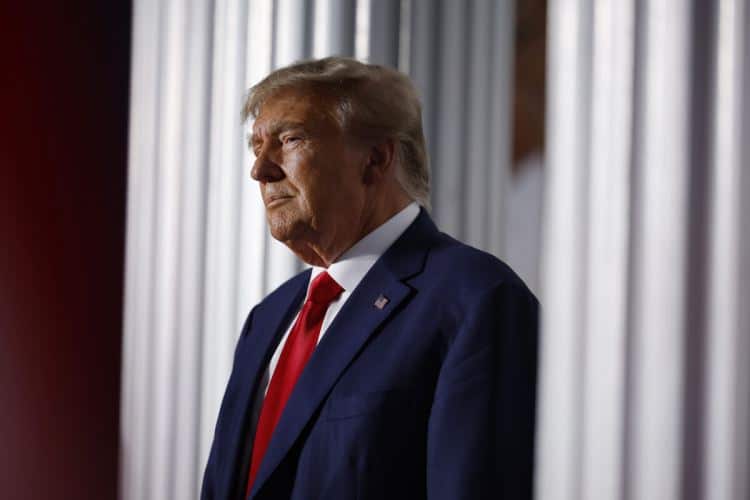Бившият президент Доналд Тръмп в Trump National Golf Club в Бедминстър, Ню Джърси, на 13 юни 2023 г. (Chip Somodevilla/Getty Images)