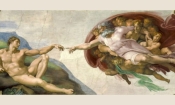 Детайл от "Сътворението на Адам", Микеланджело. Фреска, Сикстинската капела, Ватикана, 1508-1512 г. (Обществено достояние)