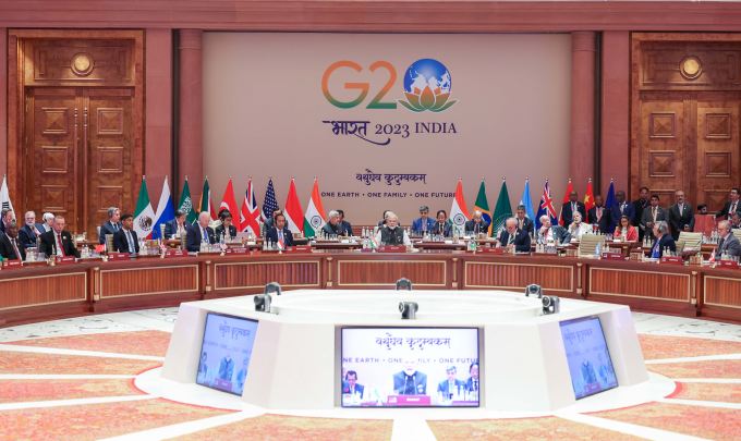 Откриването на срещата на върха на лидерите на Г-20 в Ню Делхи на 9 септември 2023 г. (https://www.g20.org)