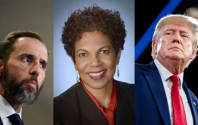 Доналд Тръмп: "Готов съм да вляза в затвора ако това е необходимо за благото на страната ни" 1 (Вляво) Специалният прокурор Джак Смит. (В центъра) федералният съдия Таня Чъткан. (Вдясно) 45-ят президент на САЩ Доналд Тръмп. (Дрю Ангерър/Getty Images; AP; Брандън Бел/Getty Images)