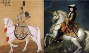 Двама владетели с много общи черти: китайският император Канси (Л) и френският Луи XIV. (Обществено достояние)