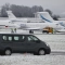 Частни самолети паркирани във военновъздушната база Дюбендорф, източно от Цюрих, 18 януари 2023 г. (Себастиен Бозон/AFP via Getty Images)