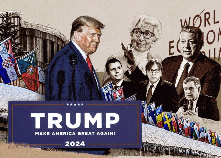 Елитът в Давос: Завръщането на Тръмп ще застраши световния ред 1 (Илюстрация от The Epoch Times, Getty Images, Shutterstock)