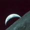 Гледка от Луната към Земята, декември 1972 г. (Space Frontiers/Getty Images)