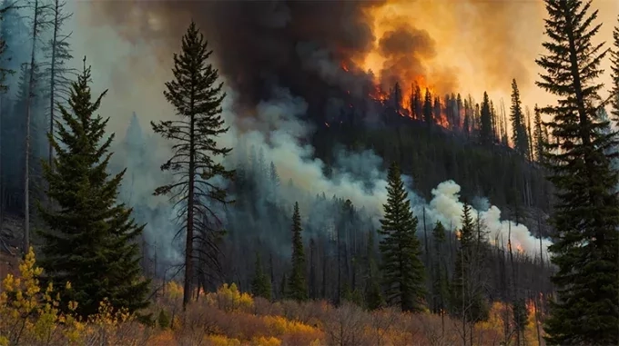 Природни пожари в страната и Европа 1 Горски пожар