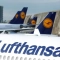 Самолети на Lufthansa на летището във Франкфурт, Германия, на 7 ноември 2019 г. (Ралф Орловски/Reuters)