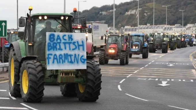 Масови фермерски протести в Англия