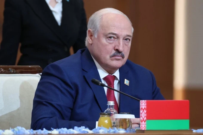 Президентът на Беларус Александър Лукашенко участва на срещата на държавите членки на Шанхайската организация за сътрудничество в Астана, Казахстан, на 4-ти юли 2024 г. Снимка: Сергей Савостянов/Спутник/AFP чрез Getty Images