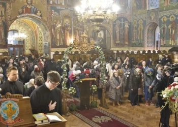 Църквата "Свети Седмочисленици" по време на патриаршеската Света литургия. Снимки: Българска патриаршия