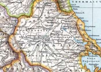 Карта на Тесалия, Густав Дройзен