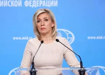 Мария Захарова директно обвини в лъжа топдиплмата на Европейския съюз, естонката Кая Калас. Снимка: Посолство на Руската федерация в България