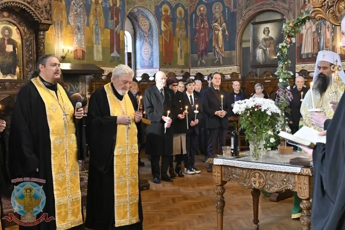 Момент от панахидата в църквата "Свети Седмочисленици" на 1-ви февруари 2025 г. Снимки: Софийска митрополия