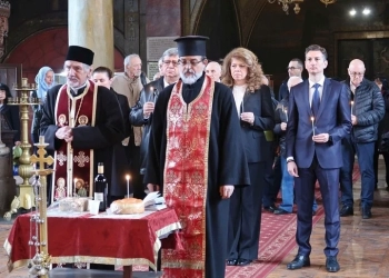 Панахида в църквата "Свети Николай Нови Софийски". Снимка: Прес служба на президентската институция