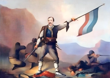 „Г. С. Раковски в Балкана“, художник Адреа Сако