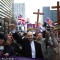Ник Тенкони и UKIP са двигателят зад протестите в началото на април, когато жителите на Острова поискаха масови депоратции за нелегалните имигранти в страната си.