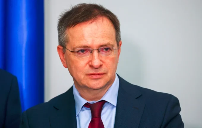 Владимир Медински водеше руската преговорна група и през 2022 г. Снимка: Александър Рюмин/ ТАСС