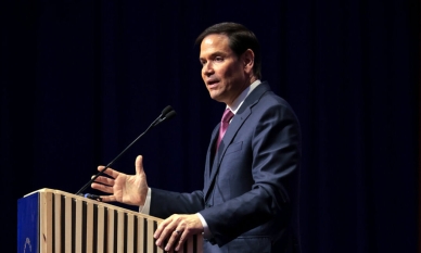 Държавният секретар Марко Рубио говори по време на American Compass New World Gala в National Building Museum във Вашингтон на 3 юни 2025. Kайла Бартковски/Getty Images