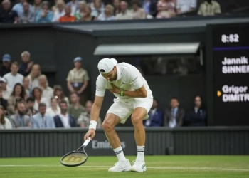 Григор Димитров отпада от Уимбълдън, след като спечели два сета срещу нула за Янек Синер