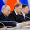 Руският президент Владимир Путин участва в среща с китайските си партньори на 8-ми май 2025 г. в Кремъл, Москва. Снимка: Павел Бедняков/AFP чрез Getty Images
