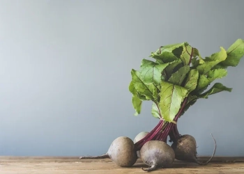 fresh beetroot wooden table