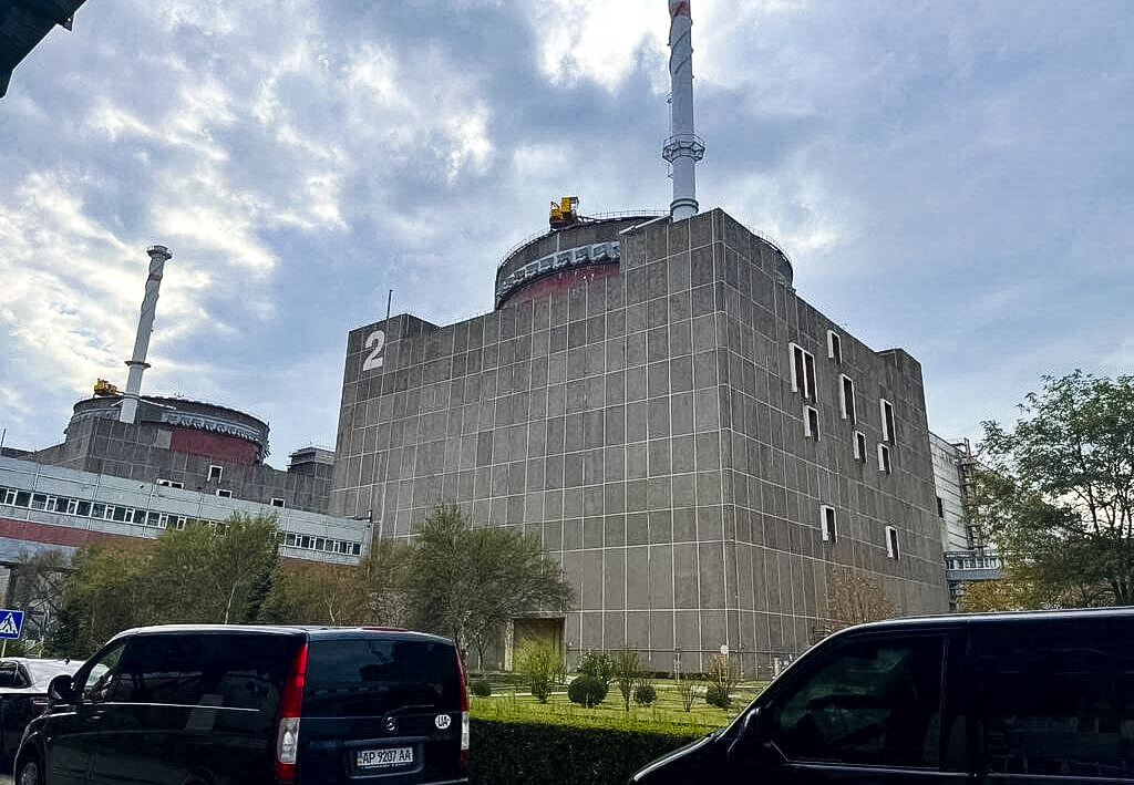 Запорожската АЕЦ в Украйна на 2 септември 2022 г. (Международна агенция за атомна енергия/Handout чрез Reuters)