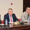 Откриване на кръглата маса. От ляво надясно: проф. д.н. Борислав Градинаров, проф. Димитър Димитров, проф. д.н. Пенчо Пенчев, доц. д-р Румен Андреев