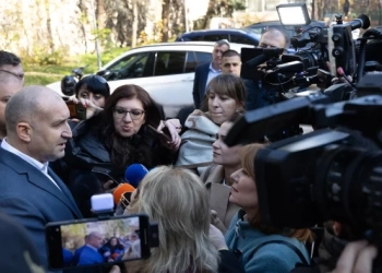 Медиен брифинг на Румен Радев от 15-ти ноември 2025 г. Снимка: Прес служба на президентската институция