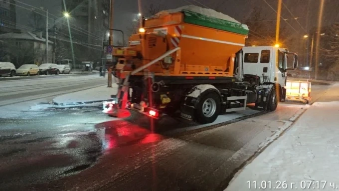 130 снегорина са готови за работа в Столична община днес