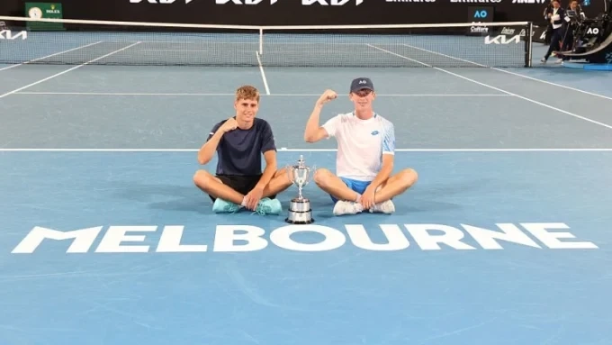 Димитър Кисимов спечели финала на Аустрелиън Оупън за двойки 1 Димитър Кисимов спечели финала на Аустрелиън Оупън за двойки