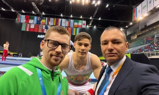 Давид Иванов триумфира със злато на Световната купа по спортна гимнастика в Баку