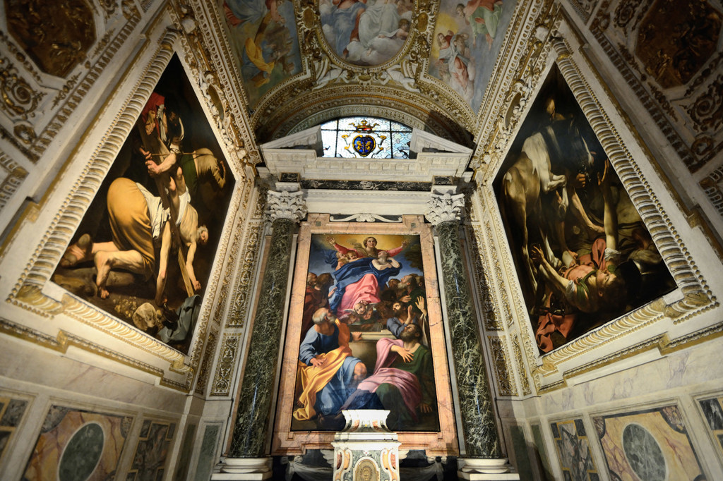 По стъпките на Караваджо в Рим 8 Две от картините на Караваджо се намират в капелата „Черази