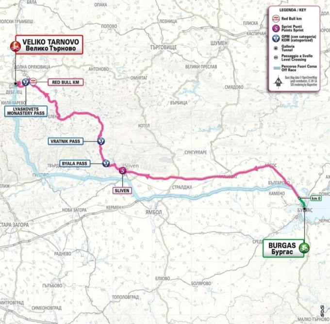 Вторият етап на Giro d’Italia 2026 продължава към Велико Търново 2 girodiitalia