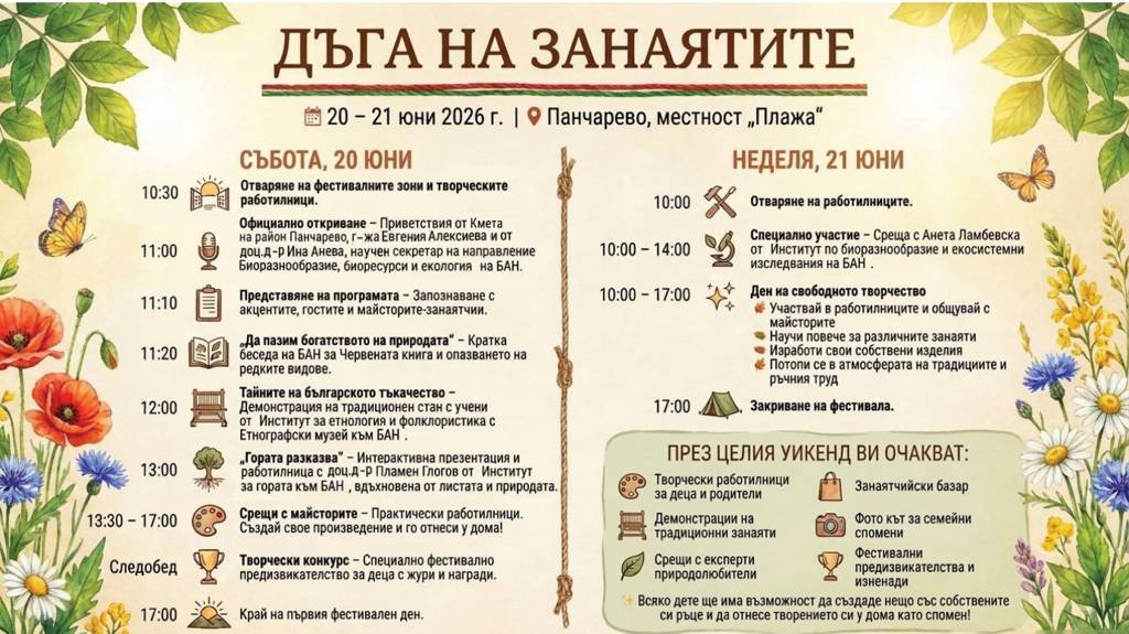 Фестивал „Дъга на занаятите“ събира деца и майстори край Панчарево 2 b393cf94-60af-41c1-9dfd-36d4ee09684a.jpg