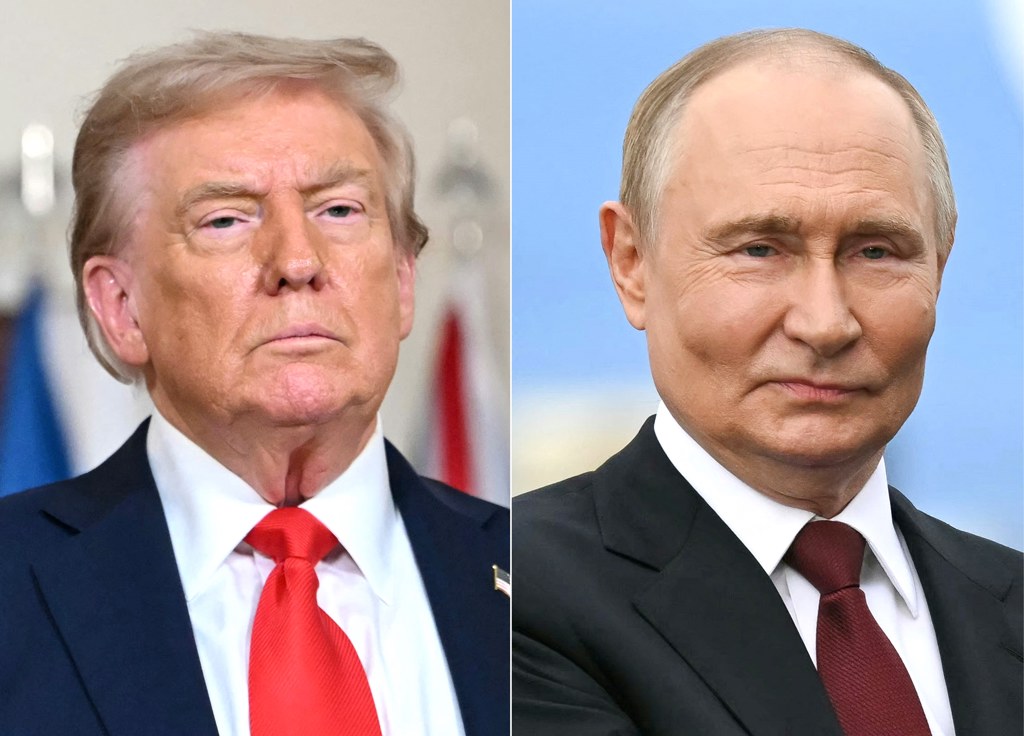 САЩ покани Путин на срещата на Г-20 в Маями 5 (COMBO) This combination of pictures created on August 18, 2025 shows US President Donald Trump and Ukrainian President Volodymyr Zelensky in Washington, DC, on August 18, 2025 and Russian President Vladimir Putin in Anchorage, Alaska, on August 15, 2025. US President Donald Trump said August 18 he had started arranging a two-way peace meeting between Ukraine's Volodymyr Zelensky and Russia's Vladimir Putin -- to be followed by three-way talks involving himself.
"At the conclusion of the meetings, I called President Putin, and began the arrangements for a meeting, at a location to be determined, between President Putin and President Zelensky," Trump said after hosting Zelensky and European leaders at the White House.
"After that meeting takes place, we will have a Trilat, which would be the two Presidents, plus myself."
European leaders join Ukrainian President Volodymyr Zelensky in talks with US President Donald Trump on August 18, as they try to find a way to end Russia's offensive. The leaders heading to Washington on Monday to appear alongside Zelensky call themselves the "coalition of the willing."
Putin is in Alaska at the invitation of Trump in his first visit to a Western country since he ordered the 2022 invasion of Ukraine that has killed tens of thousands of people. (Photo by ANDREW CABALLERO-REYNOLDS / AFP)