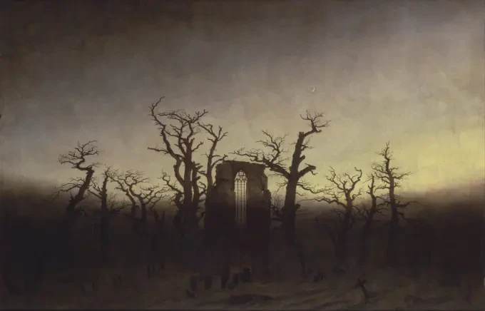 Каспар Давид Фридрих и човекът пред необятната природа 36 caspar david friedrich abtei im eichwald google art project