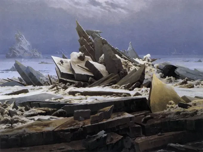 Каспар Давид Фридрих и човекът пред необятната природа 35 caspar david friedrich the sea of ice wga8270