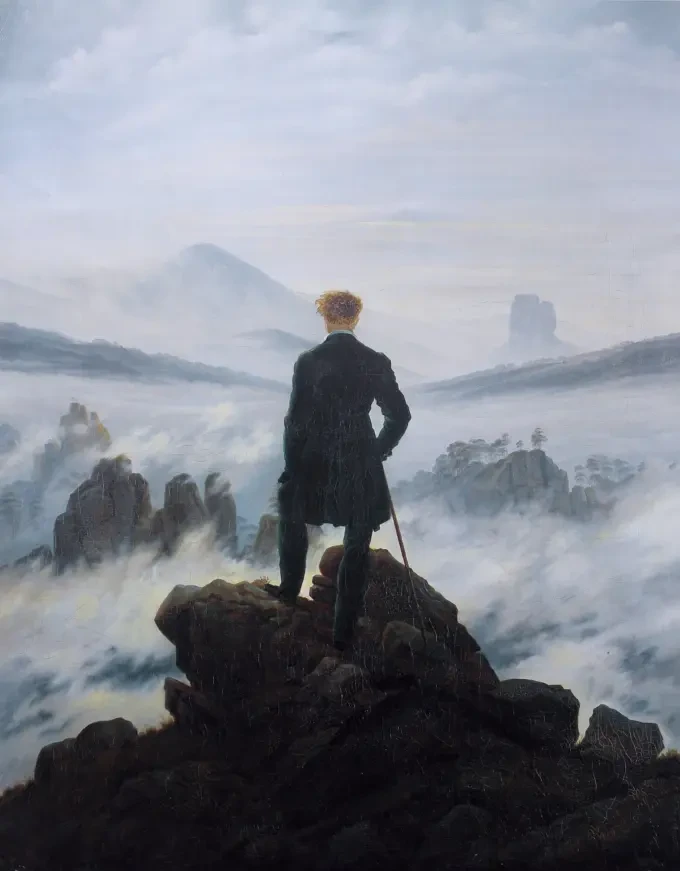 Каспар Давид Фридрих и човекът пред необятната природа 34 caspar david friedrich wanderer above the sea of fog